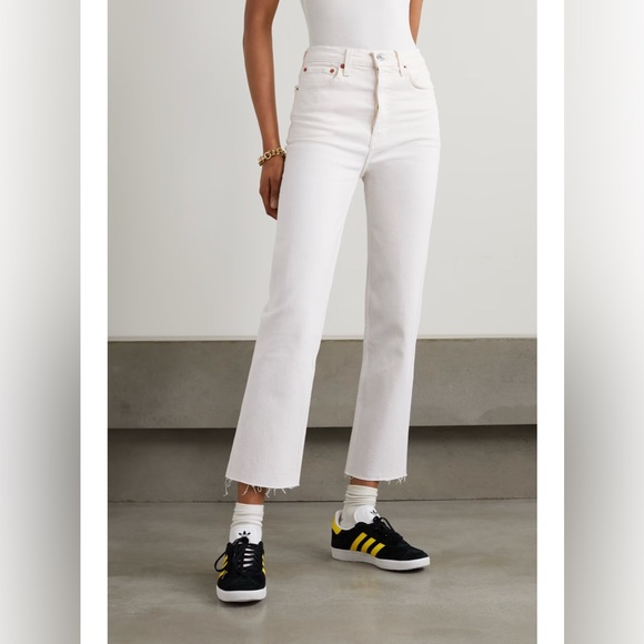 RE/DONE 70s Stove Pipe White Jeans - Picture 16 of 16